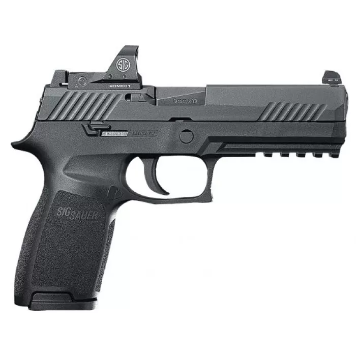 SIG SAUER P320 Full Size 9mm 4.7in 10rd Semi-Automatic Pistol with Romeo1 Reflex Sight (320F-9-BSS-RX-10) SIG SAUER P320 Full Size 9mm 4.7in 10rd Semi-Automatic Pistol with Romeo1 Reflex Sight (320F-9-BSS-RX-10)