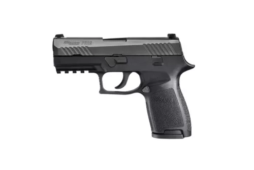 Sig Sauer P320 Nitron Compact 9mm Semi-Automatic Pistol, Blk - 320C-9-BSS-MS-MA