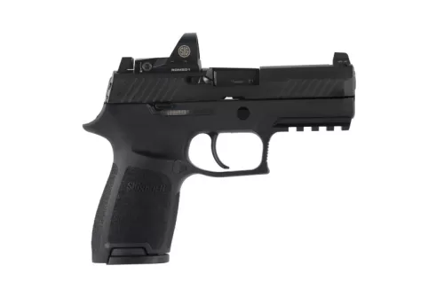 SIG SAUER P320 Compact 9mm 3.9in 10rd Semi-Automatic Pistol with Romeo1 Reflex Sight (320C-9-BSS-RX-10)
