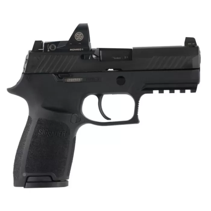 SIG SAUER P320 Compact 9mm 3.9in 10rd Semi-Automatic Pistol with Romeo1 Reflex Sight (320C-9-BSS-RX-10)