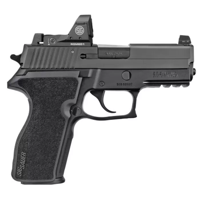 SIG SAUER P229 Compact 9mm 3.9in 10rd Semi-Automatic Pistol with Romeo1 Reflex Sight (229R-9-BSS-RX) SIG SAUER P229 Compact 9mm 3.9in 10rd Semi-Automatic Pistol with Romeo1 Reflex Sight (229R-9-BSS-RX)