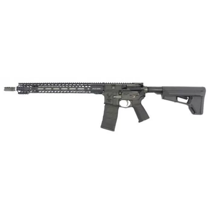 STAG ARMS 15 3Gun Elite Semi Auto Rifle, 5.56, 18" SS Fluted, LH, 16.5" MLOK HG, ACS Stock, Geissele Trigger, 3G Comp STAG800001L