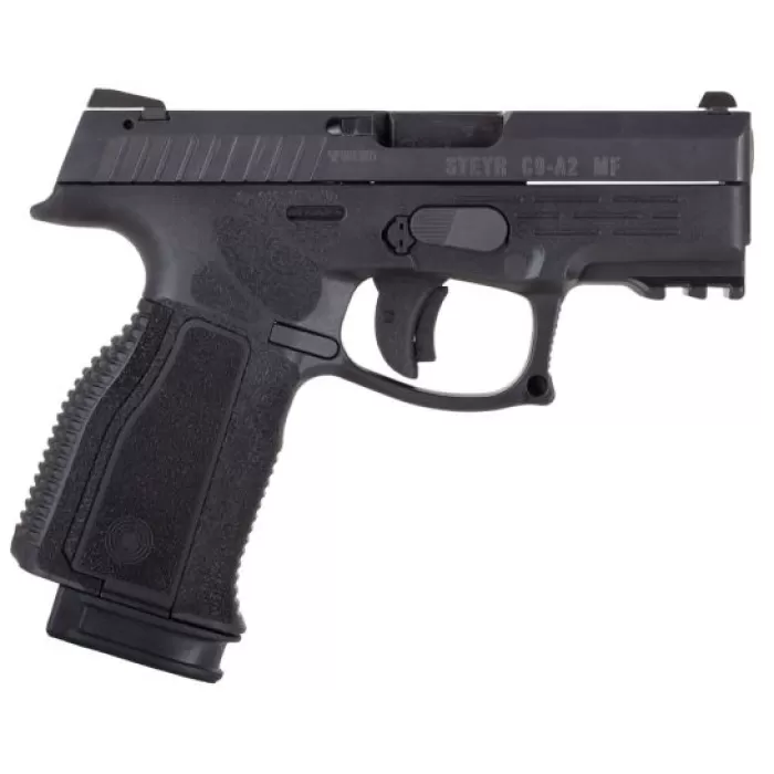 Steyr Arm C9-A2 MF 9x19mm Semi-Automatic Mechanically Locked Recoil-Operated Pistol, Blk - 78.321.2HO