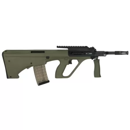 Steyr Arm AUG A3 M1 with High Rail .223 Rem/5.56 Semi-Automatic Rifle w/ High 16-Slot Rail, OD Green - AUGM1GRNH