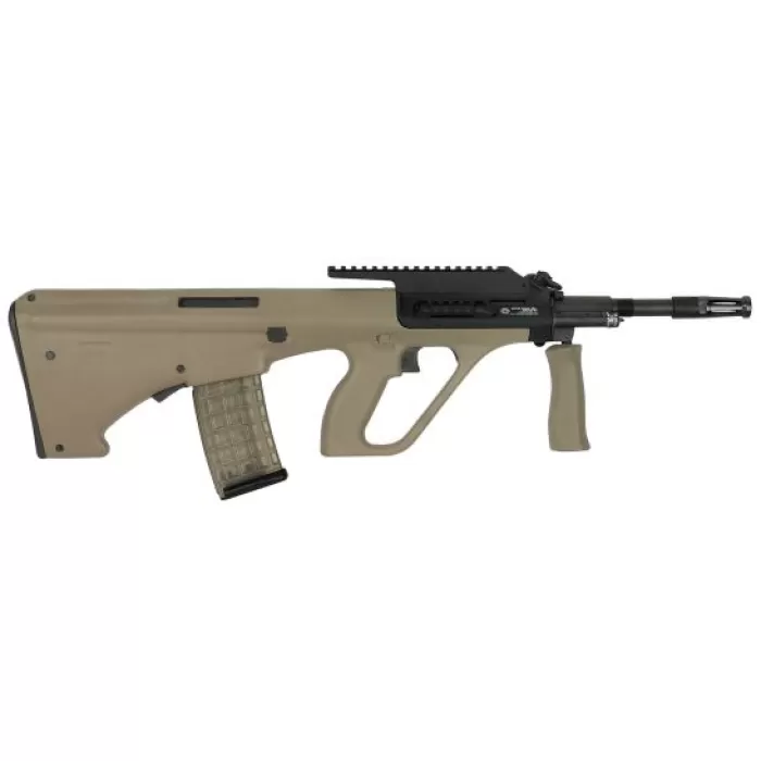Steyr Arm AUG A3 M1 with High Rail .223 Rem/5.56 Semi-Automatic Rifle w/ High 16-Slot Rail, Mud - AUGM1MUDH Steyr Arm AUG A3 M1 with High Rail .223 Rem/5.56 Semi-Automatic Rifle w/ High 16-Slot Rail, Mud - AUGM1MUDH