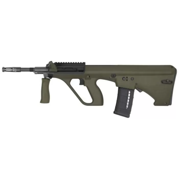 Steyr Arm AUG A3 M1 NATO with Short Rail .223 Rem/5.56 Semi-Automatic Rifle w/ Short 11-Slot Rail, OD Green - AUGM1GRNNATOS