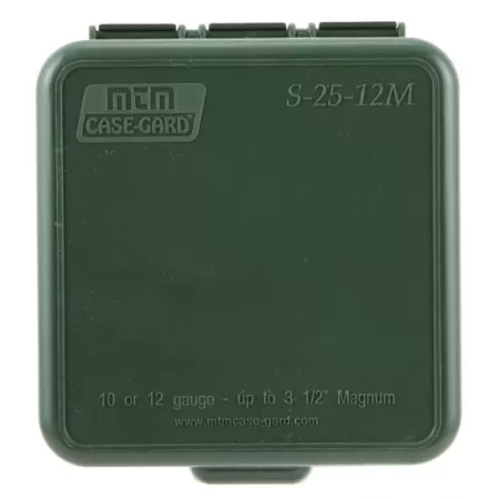 MTM Flip-Top 10 12 Gauge Up to 3.5in 25 Round Forest Green Shotshell Box (S25-12M-11)