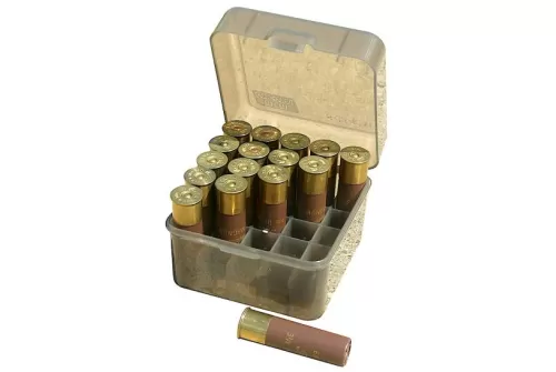 MTM Flip-Top 10 12 Gauge Up to 3.5in 25 Round Clear Smoke Shotshell Box (S25-12M-41)
