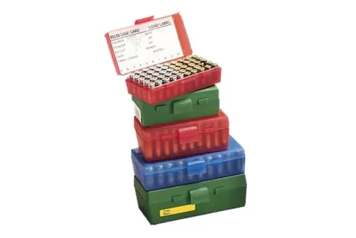 MTM Flip-Top 41 44 45 LC 50 Round Green Ammo Box (P50-44-10)