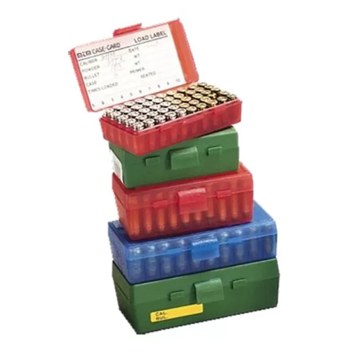 MTM Flip-Top 41 44 45 LC 50 Round Green Ammo Box (P50-44-10)