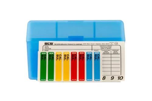 MTM Flip-Top 270 Win 30-06 25-06 50 Round Clear Blue Ammo Box (RL-50-24)