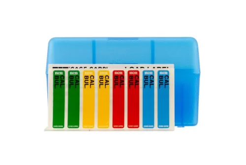 MTM Flip-Top 223 204 Ruger 6x47 50 Round Clear Blue Ammo Box (RS-50-24)
