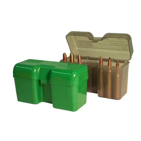MTM Flip-Top 338 WSM 45-70 450 Marlin 22 Round Clear Smoke Ammo Box (RF22-SM-41)