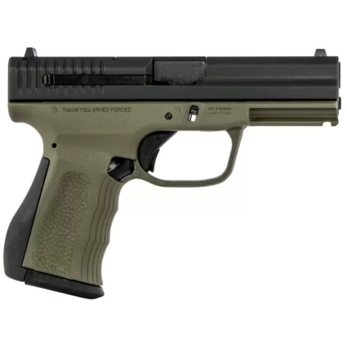 FMK Firearms 9C1 G2 FAT 9mm Pistol, Olive Drab Green - G9C1G2OD