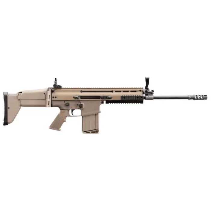 FN America FN SCAR 17S .308 Win/7.62 Semi-Automatic AR-10 Rifle, FDE - 98641-1