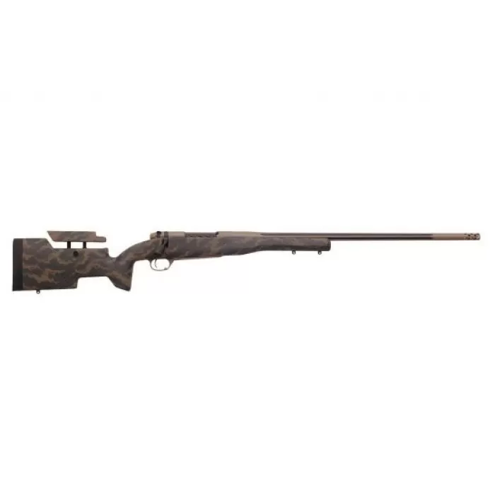Weatherby Mark V Accumark Elite .6.5-300 Weatherby Mag Bolt Action LH Rifle, Brown Sponge Pattern Accent - MAE01N653WL8B