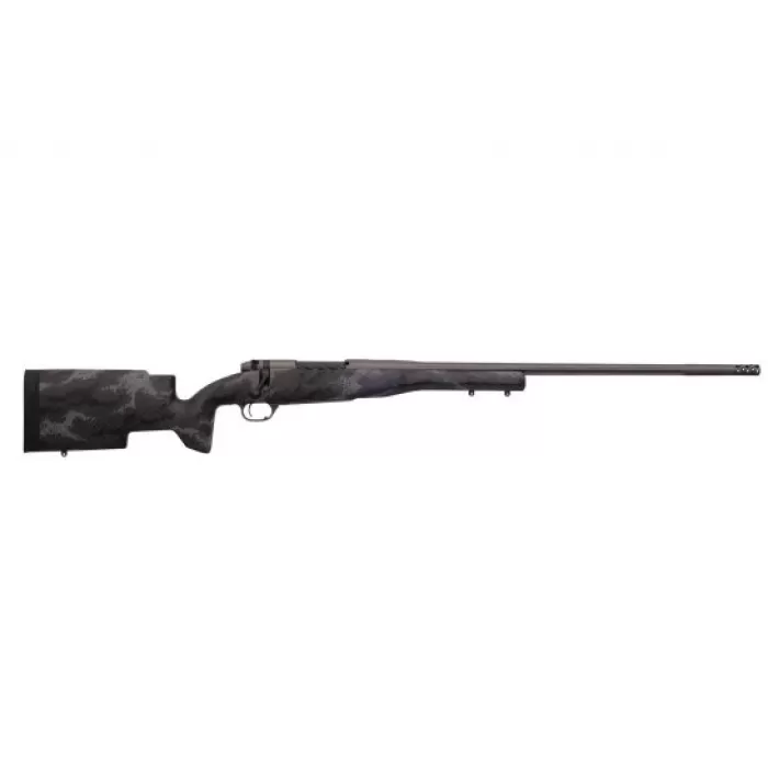 Weatherby Mark V Accumark Pro .257 Weatherby Mag Bolt Action RH Rifle, Gray Sponge Pattern Accent - MAP01N257WR8B