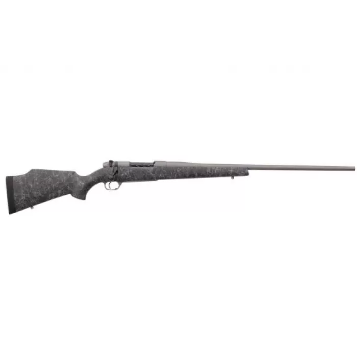 Weatherby Mark V Weathermark .6.5-300 Weatherby Mag Bolt Action Rifle, Matte Gel Coated Black, Spiderweb Accent - MWM01N653WR6T Weatherby Mark V Weathermark .6.5-300 Weatherby Mag Bolt Action Rifle, Matte Gel Coated Black, Spiderweb Accent - MWM01N653WR6T