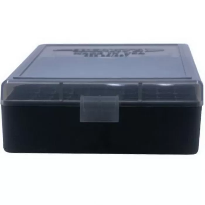 Berrys Bullets 003 .38 Spl/357 Mag 100 Round Flip-Top Ammo Box, Smoke/Black - 75321 Berrys Bullets 003 .38 Spl/357 Mag 100 Round Flip-Top Ammo Box, Smoke/Black - 75321