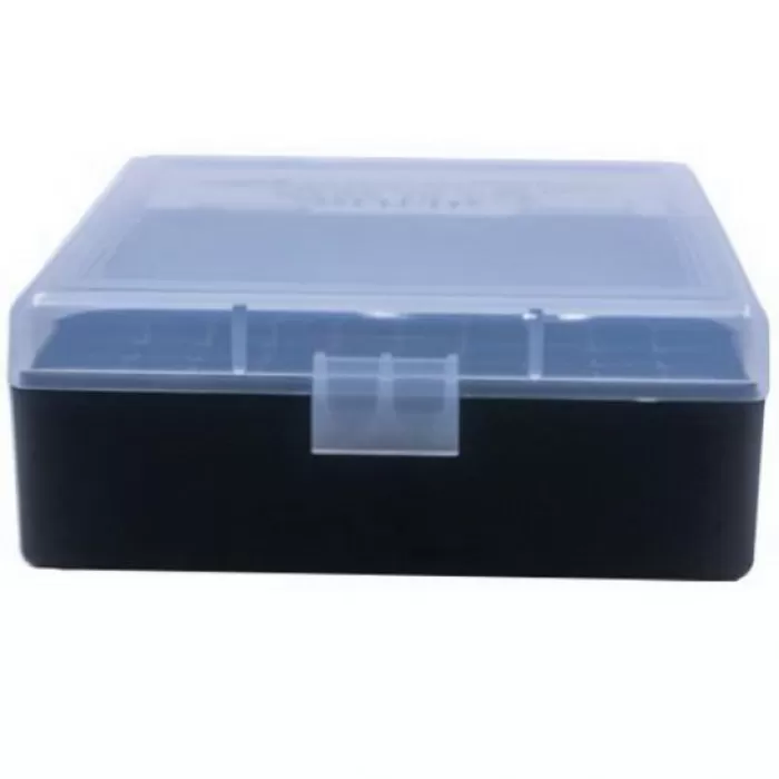 Berrys Bullets 003 .38 Spl/357 Mag 100 Round Flip-Top Ammo Box, Clear/Black - 15382 Berrys Bullets 003 .38 Spl/357 Mag 100 Round Flip-Top Ammo Box, Clear/Black - 15382