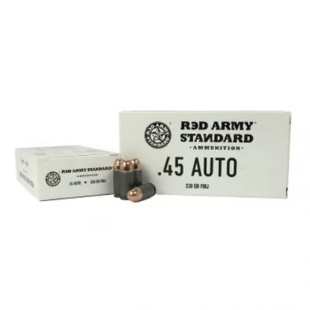 Century Arms Red Army Standard 230 gr FMJ .45 Auto Leaded Ammo, 50/box - AM3262