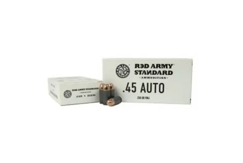Century Arms Red Army Standard 230 gr FMJ .45 Auto Leaded Ammo, 50/box - AM3262