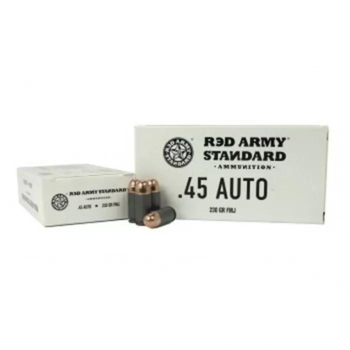 Century Arms Red Army Standard 230 gr FMJ .45 Auto Leaded Ammo, 50/box - AM3262