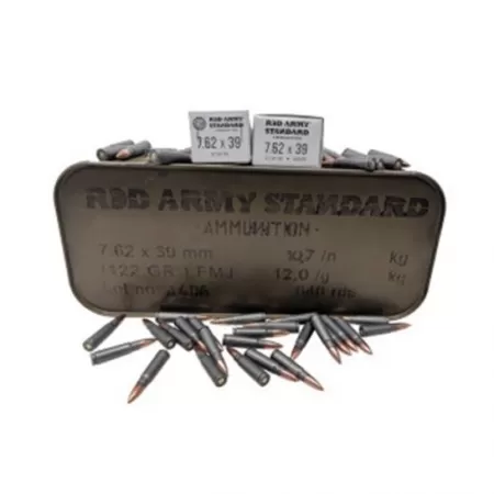 Red Army Standard 122 gr FMJ 7.62x39mm Ammo, 640rd Spam Can - AM3266