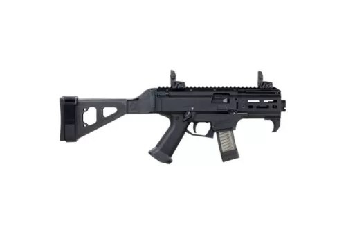 CZ-USA CZ Scorpion EVO 3 S2 Micro (Low Capacity) 9mm AR Pistol w/ Folding Brace, Blk - 01345