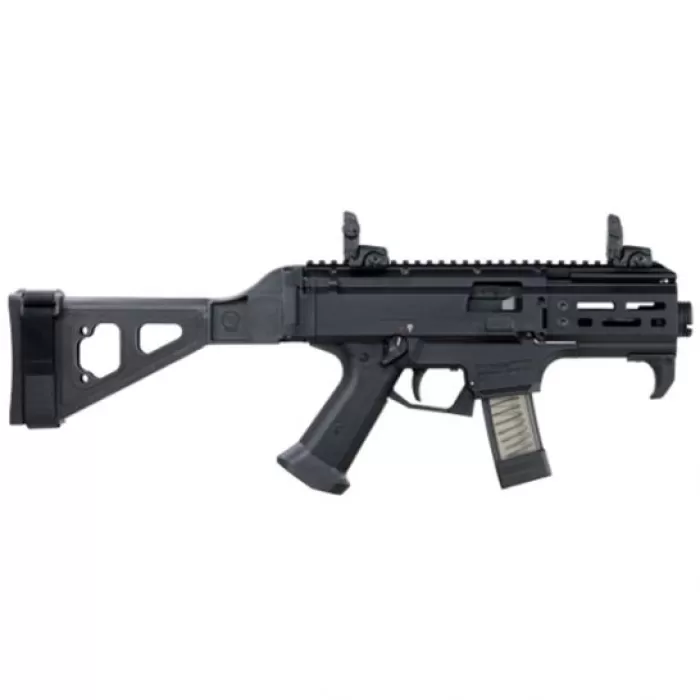 CZ-USA CZ Scorpion EVO 3 S2 Micro (Low Capacity) 9mm AR Pistol w/ Folding Brace, Blk - 01345