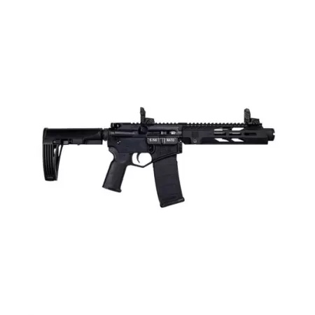 Diamondback Firearms DB15 7" 5.56 AR Pistol w/ MBUS Sight, Blk - DB15PDS7B