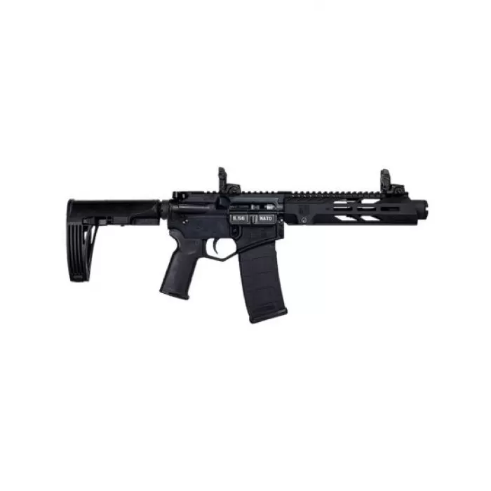 Diamondback Firearms DB15 7" 5.56 AR Pistol w/ MBUS Sight, Blk - DB15PDS7B