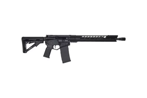 Diamondback Black Gold CA Compliant Db15 AR Rifle - Black 5.56Nato 16" Barrel 15" M-Lok V Rail W/ Texture Pads K2 Grip Pinned Ctr Stock California Legal DB15BGB-CA