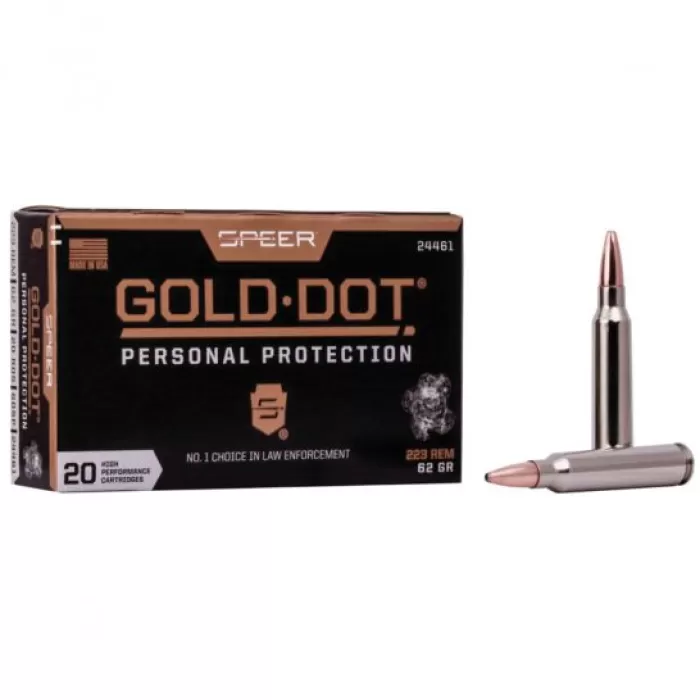 Speer 62 gr GDSP .223 Rem Ammo, 20/pack - 24461