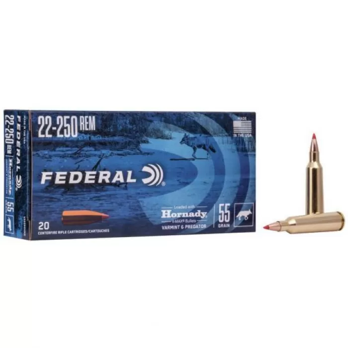 Federal Varmint & Predator Brass .243 Win 75 Grain 20-Rounds VMax Federal Varmint & Predator Brass .243 Win 75 Grain 20-Rounds VMax