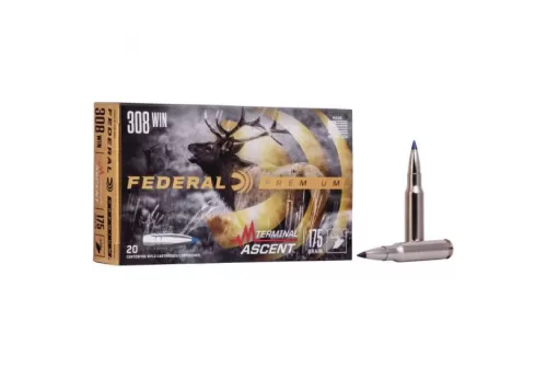 Federal 175 gr Terminal Ascent .308 Win Ammo, 20/pack - P308TA1