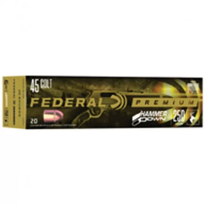 Federal HammerDown 250 gr .45 Colt Ammo, 20/pack - LG45C1 Federal HammerDown 250 gr .45 Colt Ammo, 20/pack - LG45C1