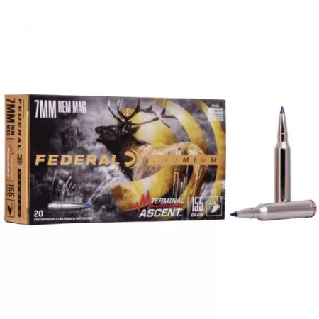Federal 155 gr Terminal Ascent 7mm Rem Mag Ammo, 20/pack - P7RTA1