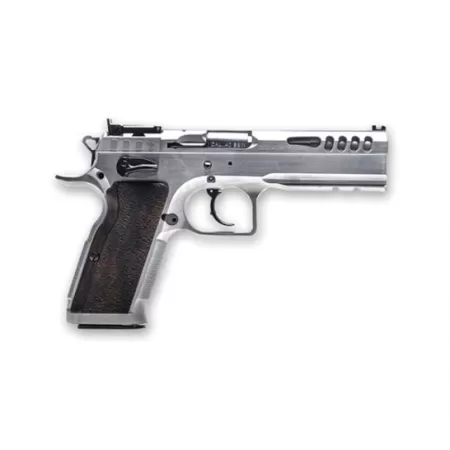 Italian Firearms Group Defiant Stock Master Large 9mm Pistol, Chrome Hard - TF-STOCKM-9