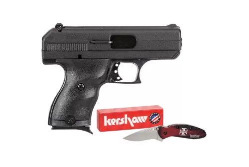Hi-Point Compact 9mm 8+1 Round Semi Auto Handgun, Black - 916HCKNIFE