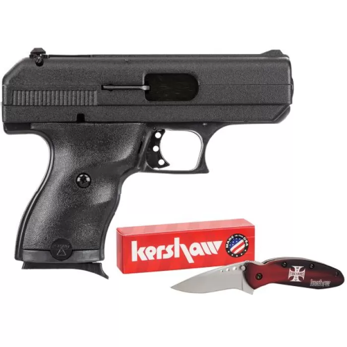 Hi-Point Compact 9mm 8+1 Round Semi Auto Handgun, Black - 916HCKNIFE