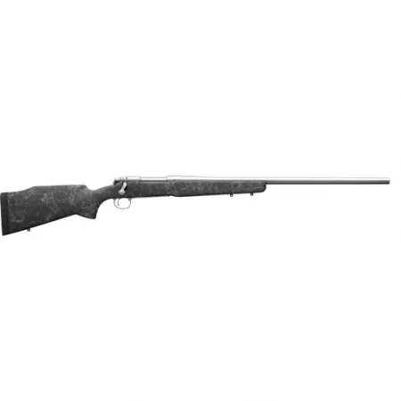 Remington 700 Long Range Stainless 6.5 Crd Bolt Action Rifle, Black with Gray Web - 85626