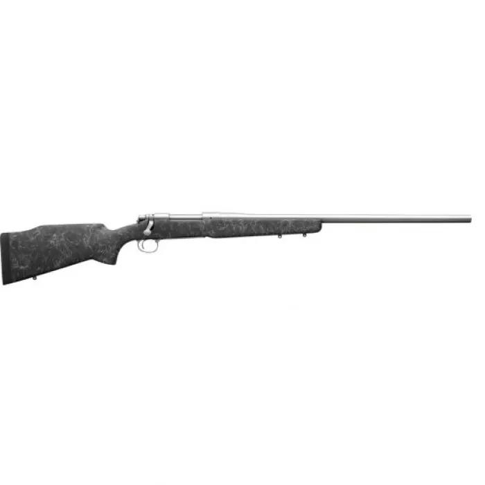 Remington 700 Long Range Stainless 6.5 Crd Bolt Action Rifle, Black with Gray Web - 85626