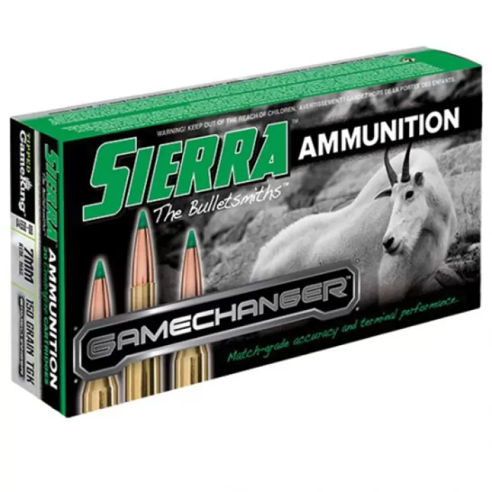 Sierra GameChanger 150 gr Tipped GameKing 7mm Rem Mag Ammo, 20/box - A4550--08