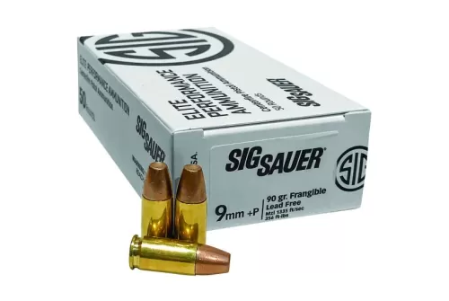 Sig Sauer Frangible 9mm 90gr 50-Rounds Lead Free