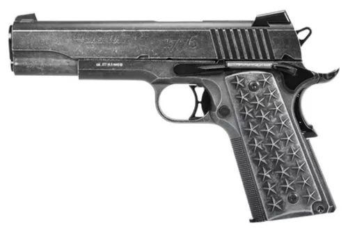 Sig Sauer Airguns Air1911wtp 1911 WE The People Air Pistol Co2 177 BB 17+1 Distressed Aluminum Grips AIR-1911WTP-BB