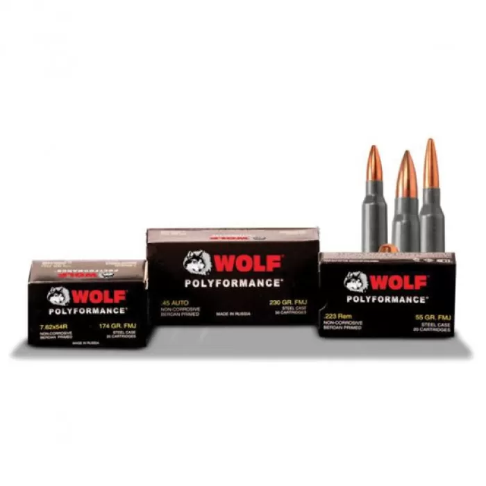 Wolf Performance Ammo Military Classic Steel 7.62 X 54 148-Grain 20-Rounds