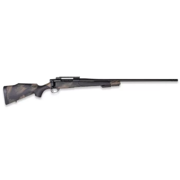 Weatherby VBS223RR18B Vanguard Black Hills 223 Rem 5+1 16" + 2" Matte Blued Heavy Threaded Barrel, Matte Blued Steel Receiver w/Picatinny Rail, Black w/Green & Tan Accents Peak 44 Monte Carlo Polymer