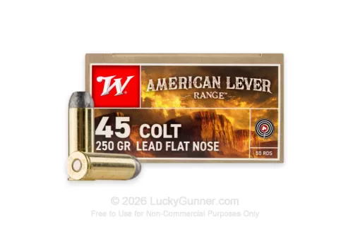 45 Long Colt - 250 Grain LFN - Winchester American Lever Range - 500 Rounds