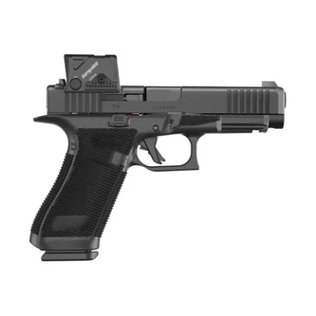 Glock P61750B03DC8A3 G17 Gen6 w/Aimpoint Full Size 9mm Luger 17+1 4.49" Black GMB Barrel, Black nDLC Steel Serrated w/Optic Slide, Black Polymer Frame w/Accessory Rail, Interchangeable Backstrap Grip